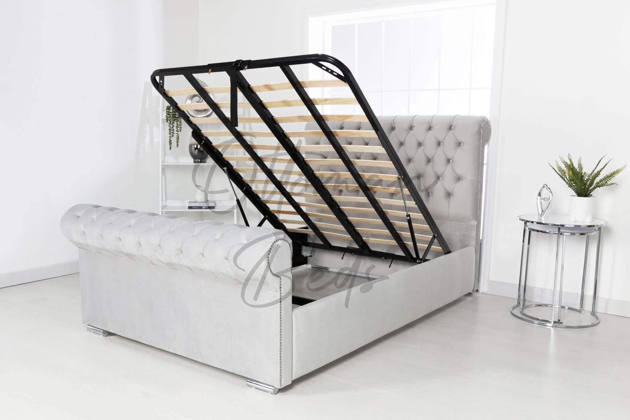 Chesterfield Sleigh Bed Ottoman Sleigh Bed Ottoman Beds