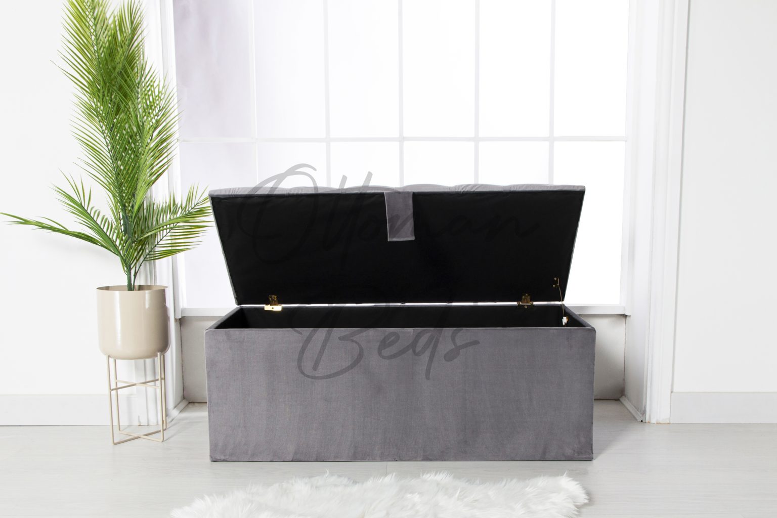 Chesterfield Blanket Box Upholstered Blanket Box Ottoman Beds