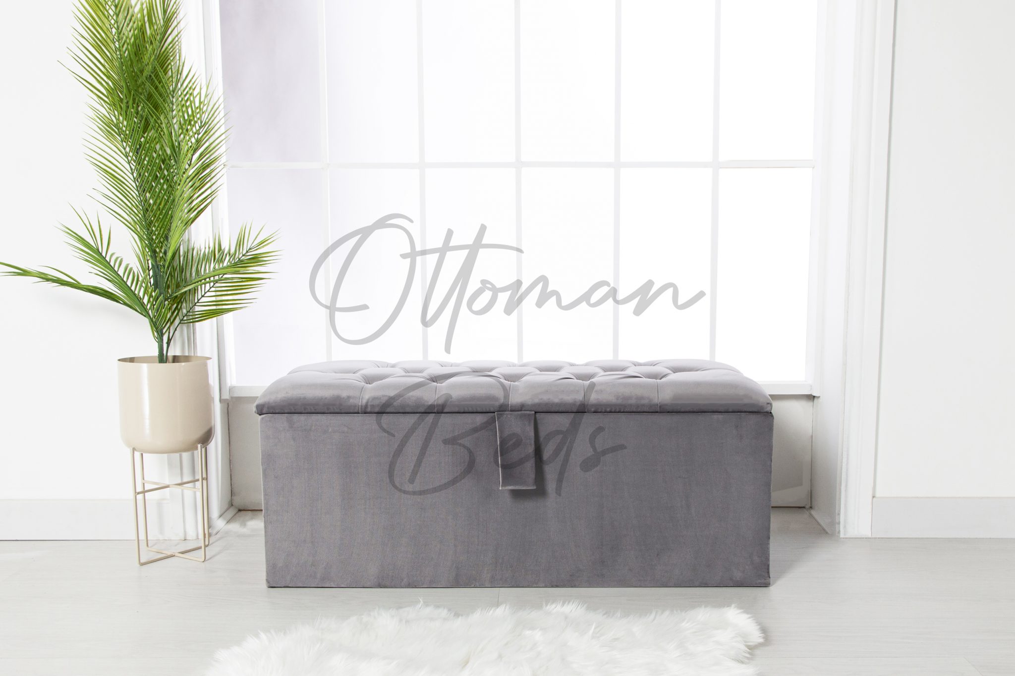 Chesterfield Blanket Box Upholstered Blanket Box Ottoman Beds